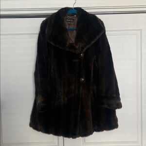Luxurious Brown Teddy Jacket with Soft Fur Texture